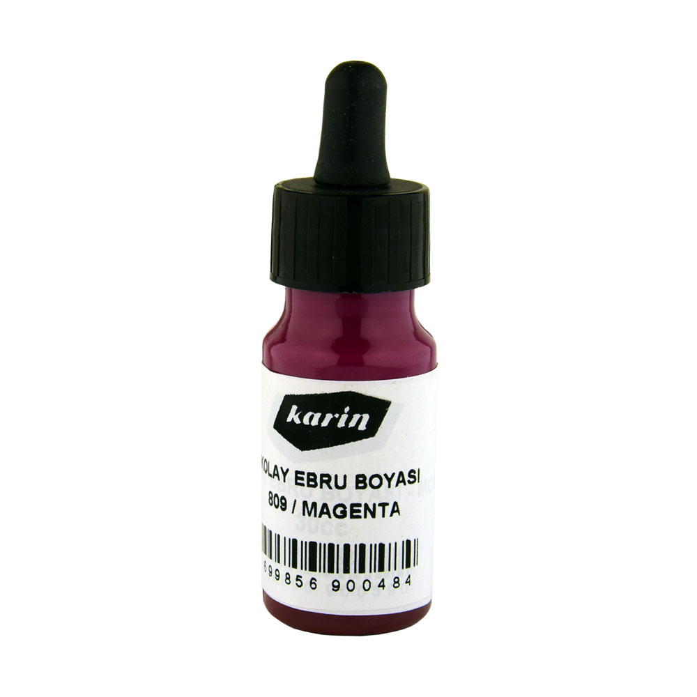 Karin Gebrauchsfertige Ebru Farbe - 809 Magenta