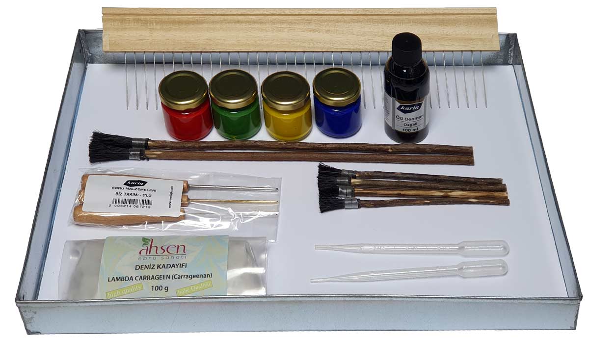 Ahsen Traditionelles Marmorier Set - 18 tlg.