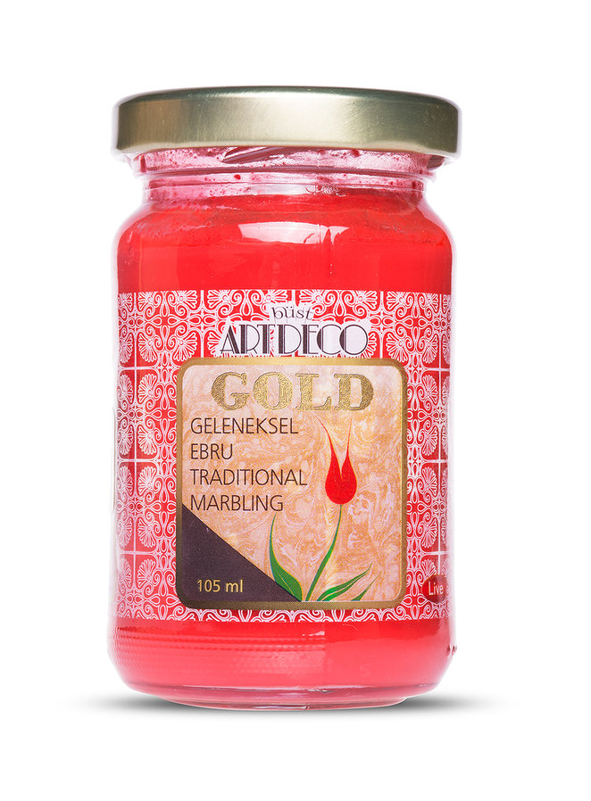 ArtDeco Traditionelle Ebru Farbe - Rot