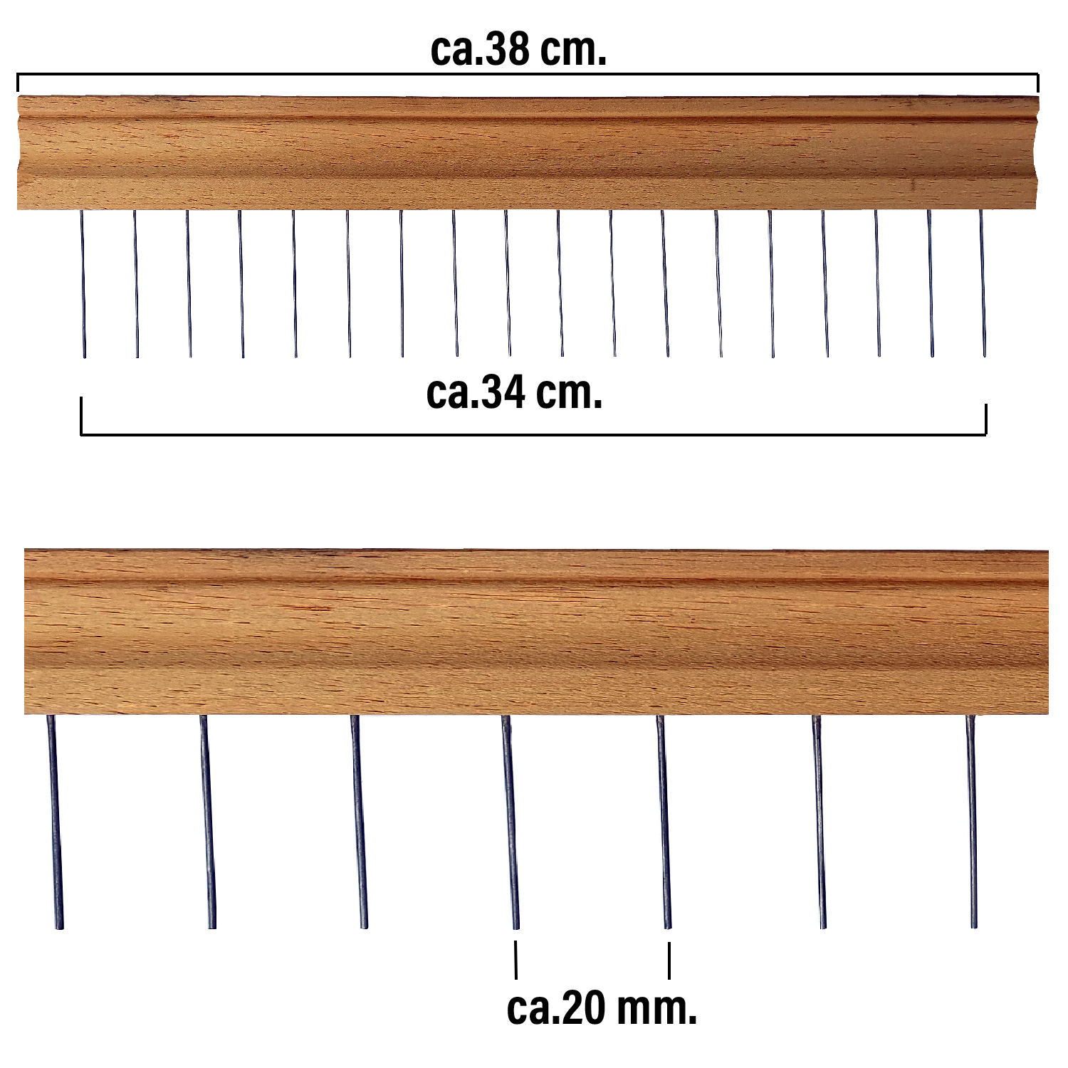 Marmorier Kamm (Hin und Her) 35cm - 20mm