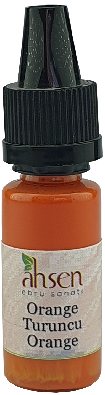 Ahsen Gebrauchsfertige Ebru Farbe - 10 ml Orange