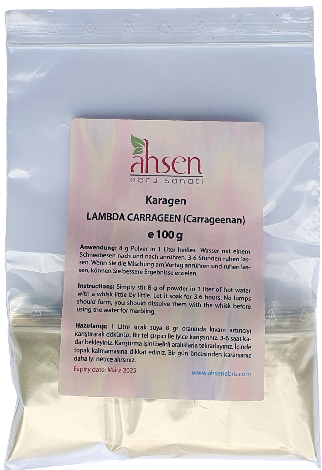 Ahsen Carrageen Spezial aus Holland - 100g