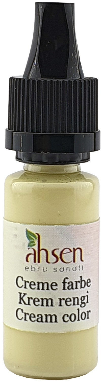 Ahsen Gebrauchsfertige Ebru Farbe - 10 ml Creme