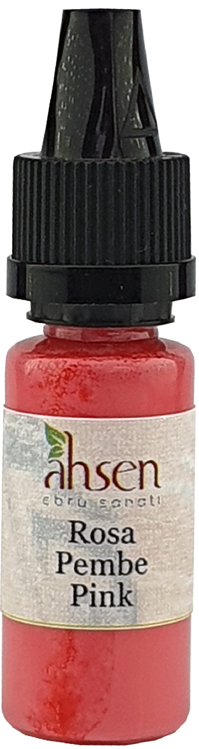 Ahsen Gebrauchsfertige Ebru Farbe - 10 ml Rosa