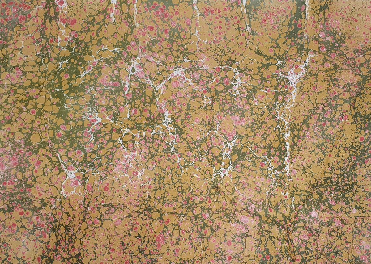 Handmarmorpapier - Battal Marbling 