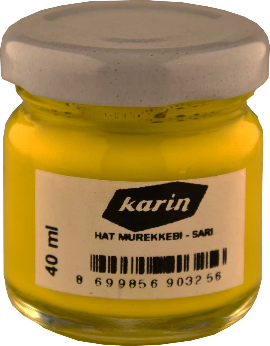 Karin Kalligraphie Zeichentinte (Gelb)