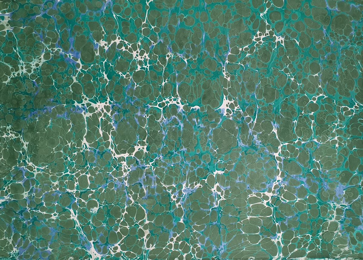 Handmarmorpapier - Battal Marbling 