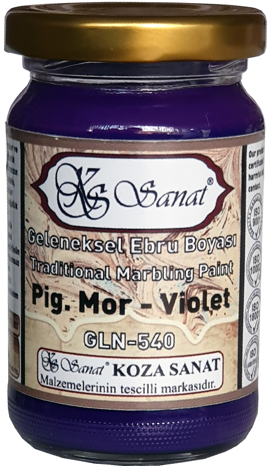 Koza Sanat Traditionelle Ebru Farbe - 540 Pigment Violett