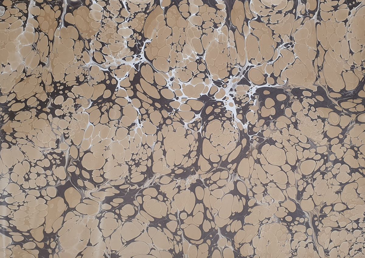 Handmarmorpapier - Battal Marbling