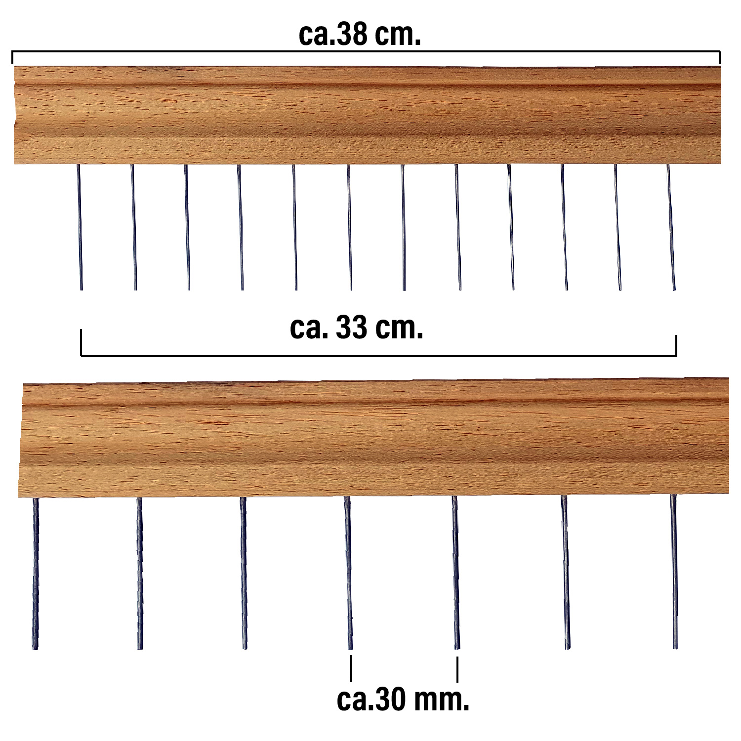 Marmorier Kamm (Hin und Her) 35cm - 30mm