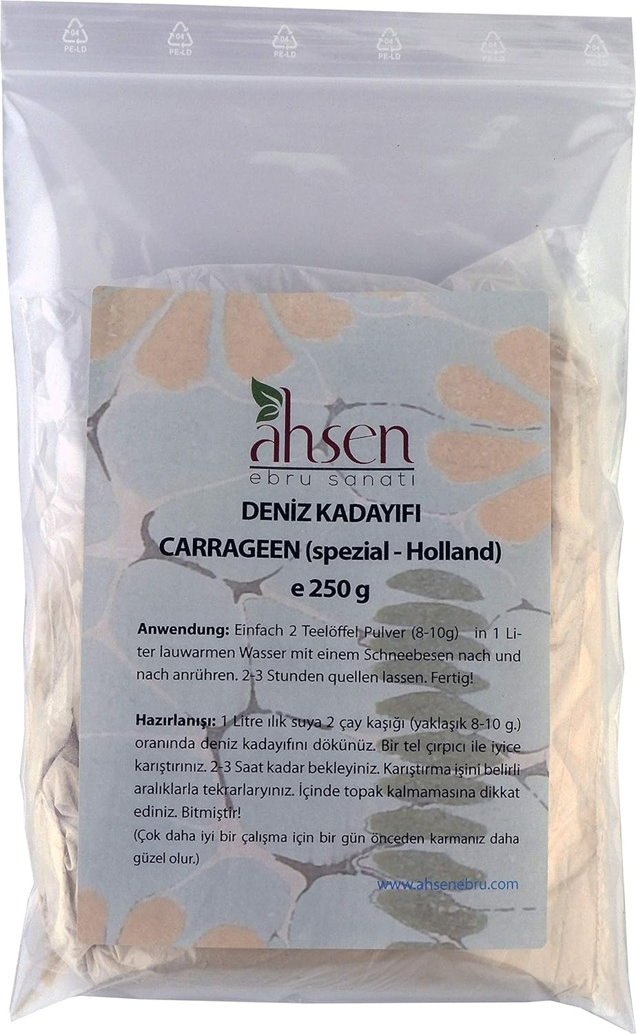 Ahsen Carrageen Spezial aus Holland - 250g