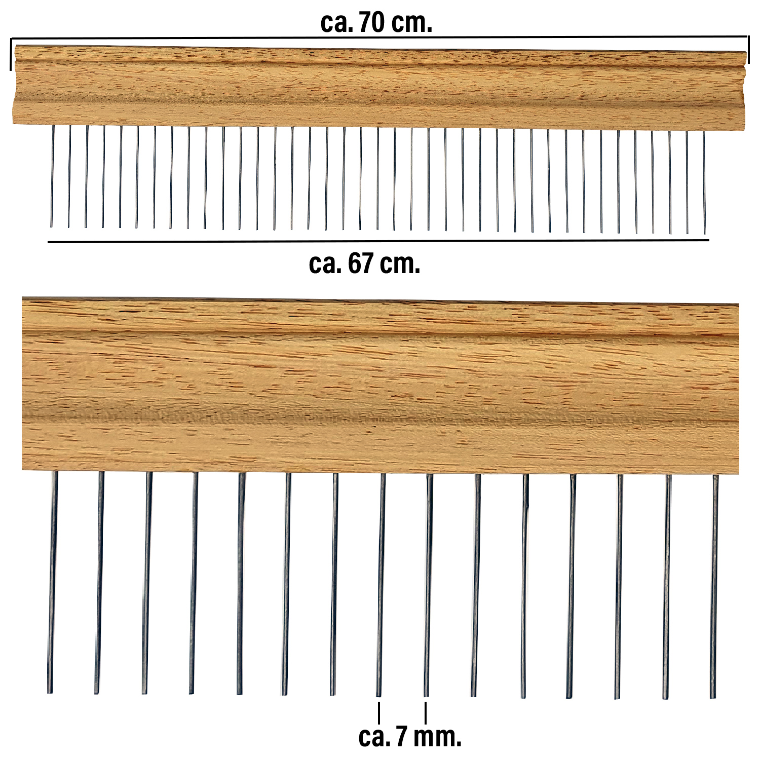 Karin Marmorier Kamm Standard - 70cm/7mm