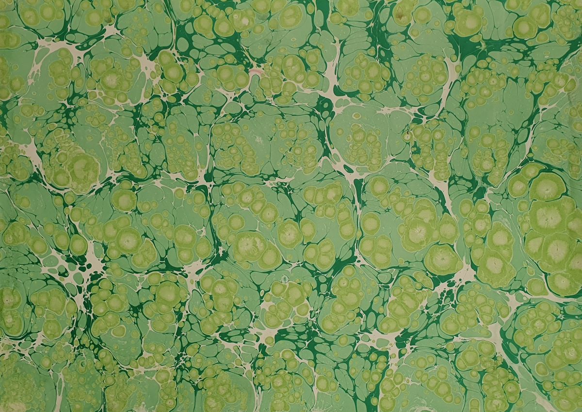 Handmarmorpapier - Battal Marbling 