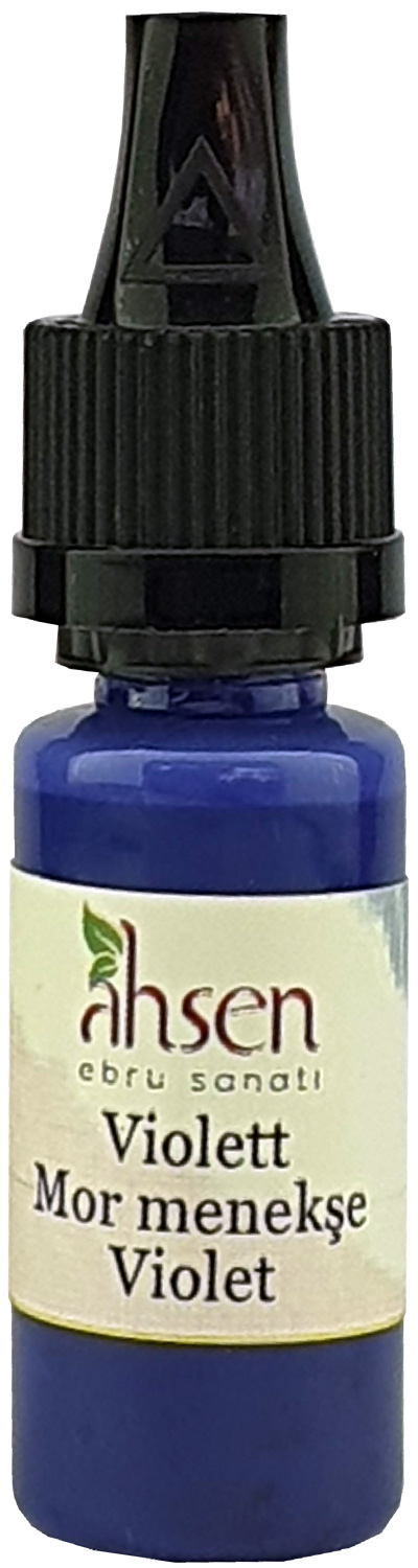 Ahsen Gebrauchsfertige Ebru Farbe - 10 ml Violett