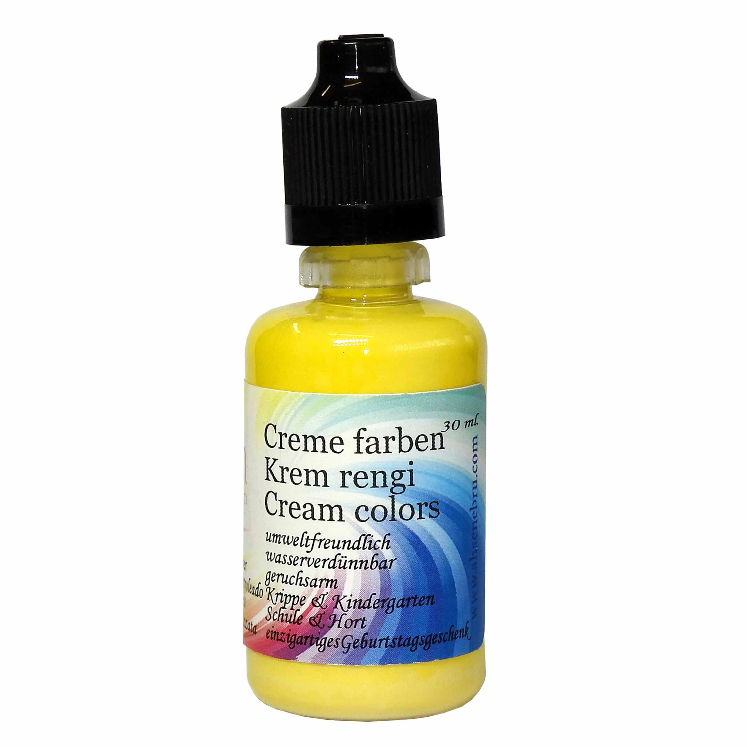 Ahsen Gebrauchsfertige Ebru Farbe - 30 ml Creme