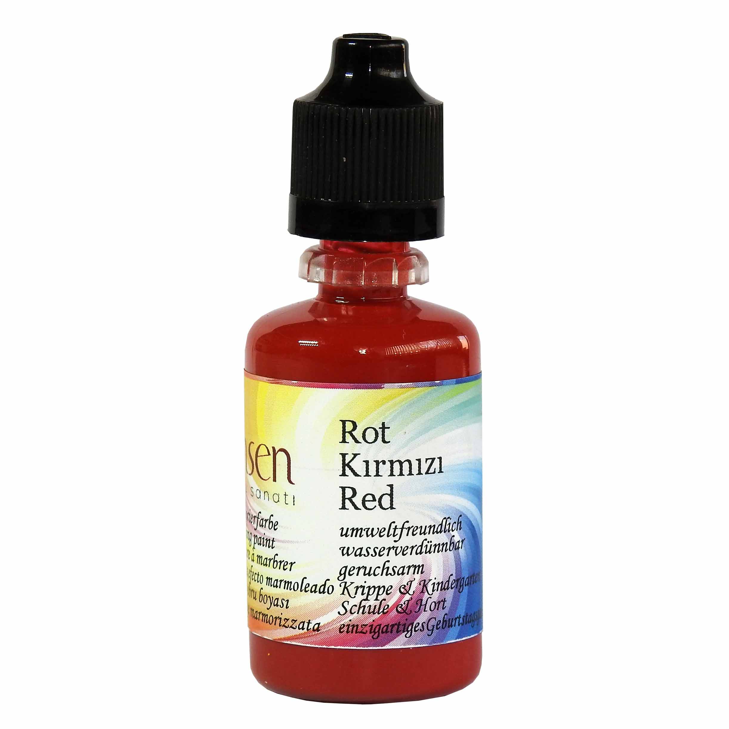 Ahsen Kolay Ebru Boyaları - 30 ml Kırmızı